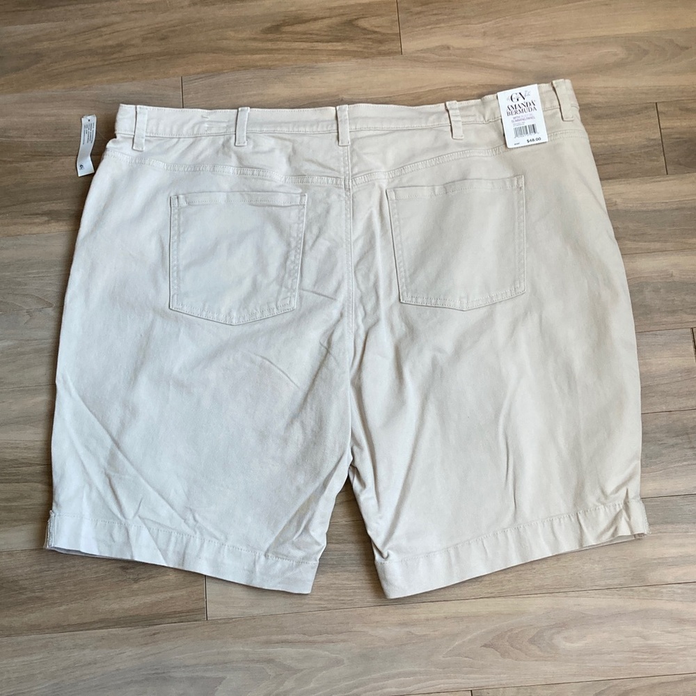 Gloria Vanderbilt stonewood jean Bermuda short flawless stretch classic rise 24W - Picture 13 of 15